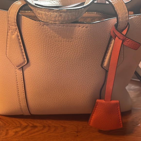 Tory Burch Perry Small Triple Compartment Tote Bag Shell pink: used condition - Picture 8 of 9